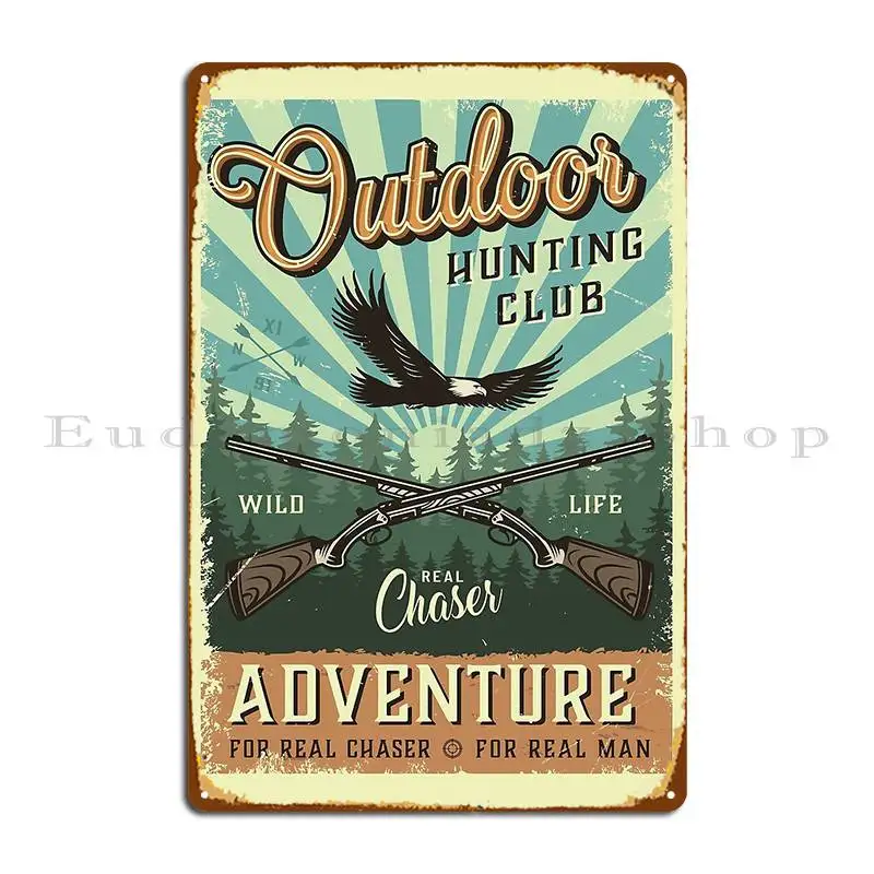 Outdoor Adventure Club - Klub Myśliwski na Zewnątrz Vintage Przygoda