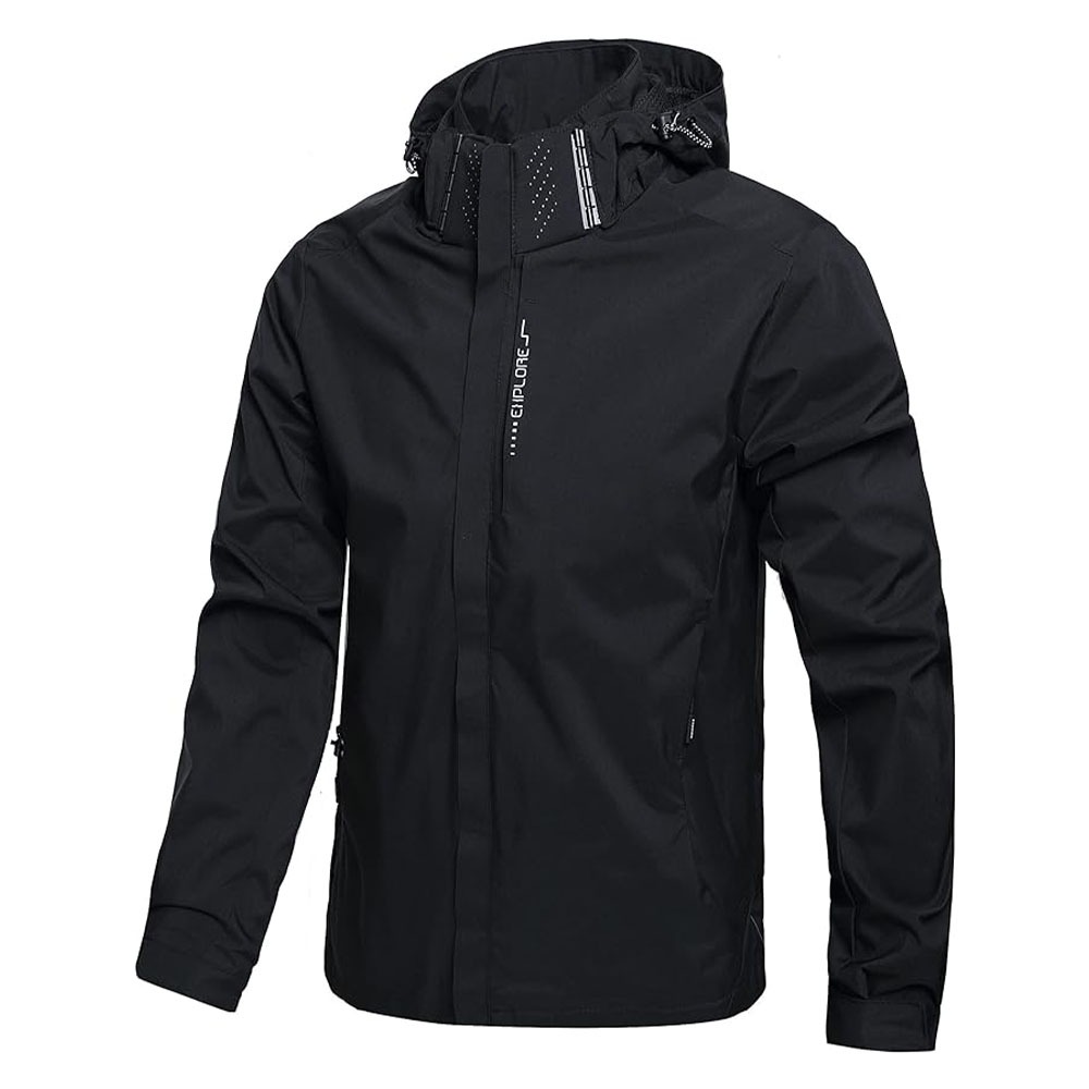 Outdoor Adventure Hat - Męska wodoodporna kurtka przeciwdeszczowa Lekki zewnętrzny