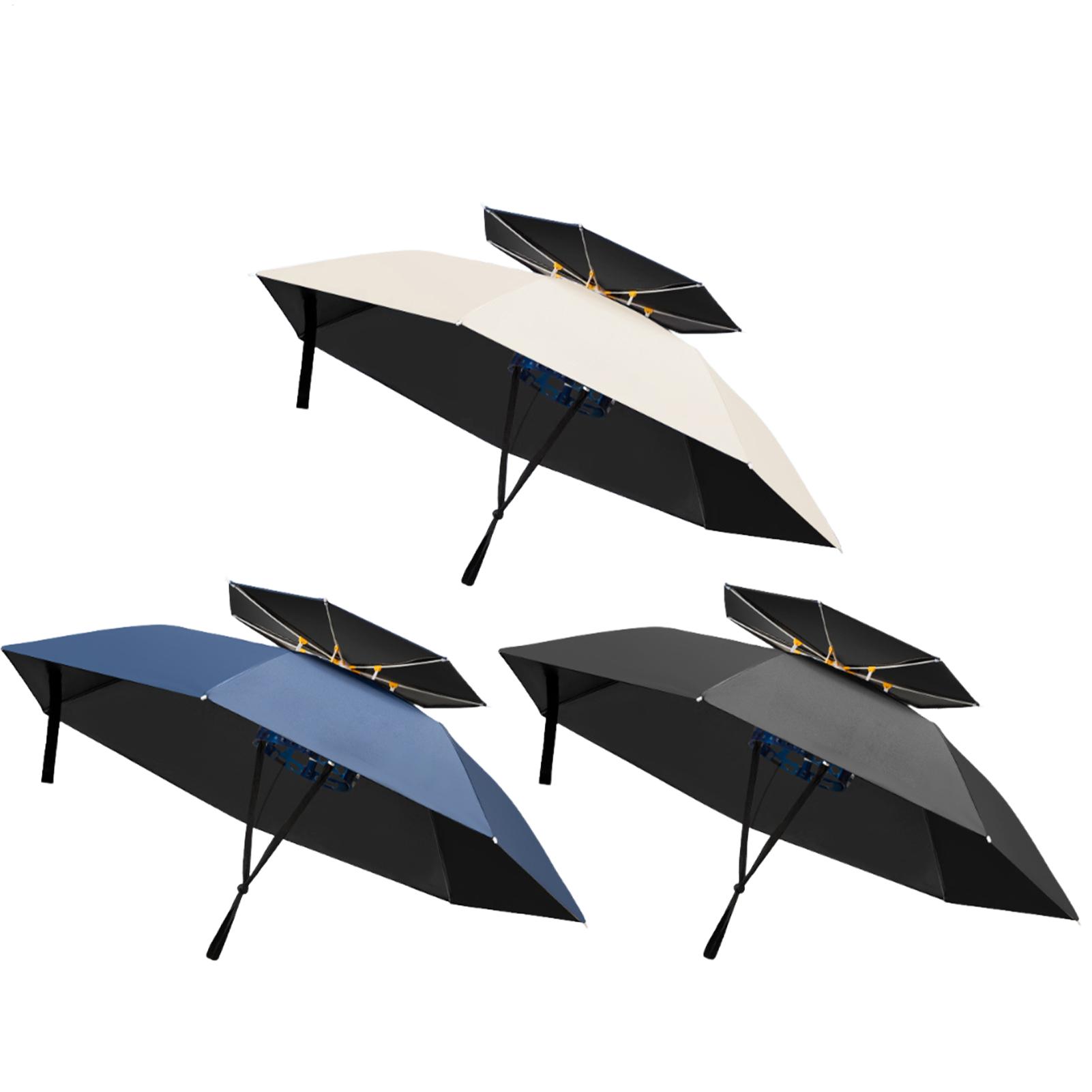 Outdoor Adventure Hat - Składany parasol na głowę, wodoodporny, chroniący