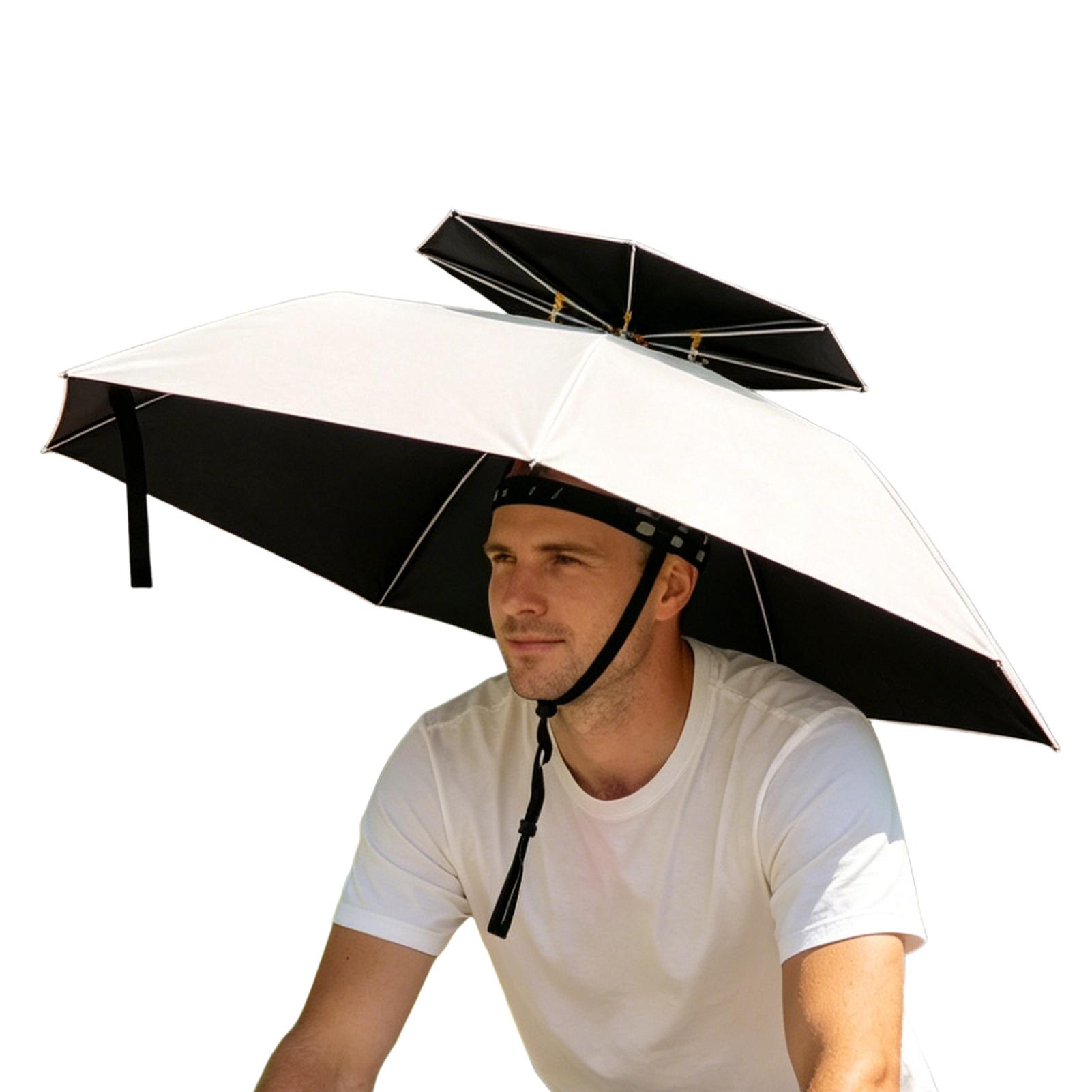 Składany parasol na głowę, wod – Outdoor Adventure Hat recenzja i cena