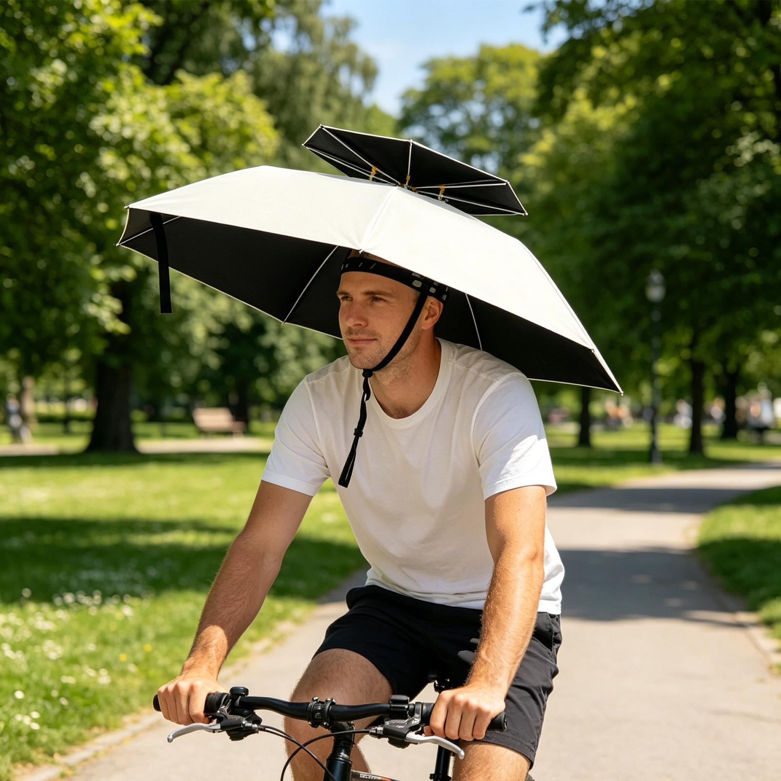 Składany parasol na głowę, wod – Outdoor Adventure Hat recenzja i cena